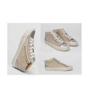ZARA WOMEN'S GLITTER HIGH-TOP SNEAKERS - SIZE 5